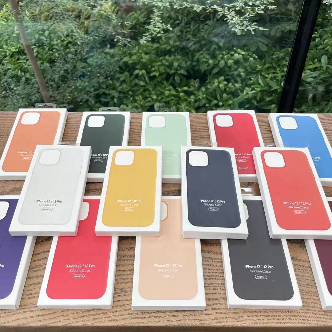 Wholesale Luxury Brand Original Magnetic Liquid Silicone Cover Designer I 12 13 PRO Max Cell Phone Cases for Apple Phone Case