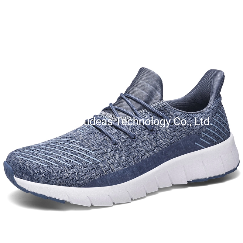 Hot Sale Flyknit Upper Black Men Shoes Fashion Sneaker Sports Shoes