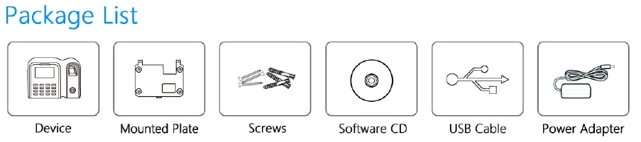 Fingerprint Time Clock System with USB and TCP/IP (Qclear-C)