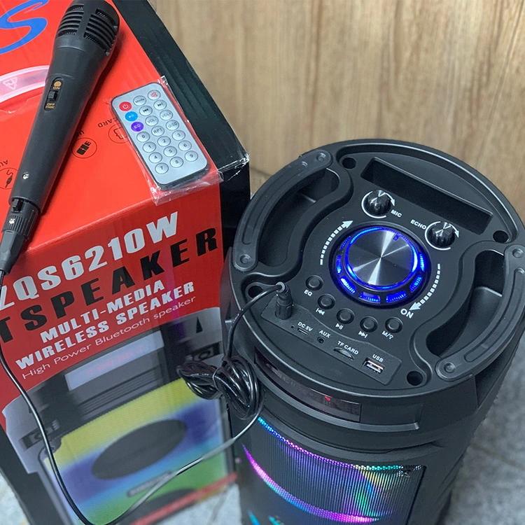Luz LED RGB de alta potência Wireless Stage Party Karaoke Exterior Altifalante Bluetooth