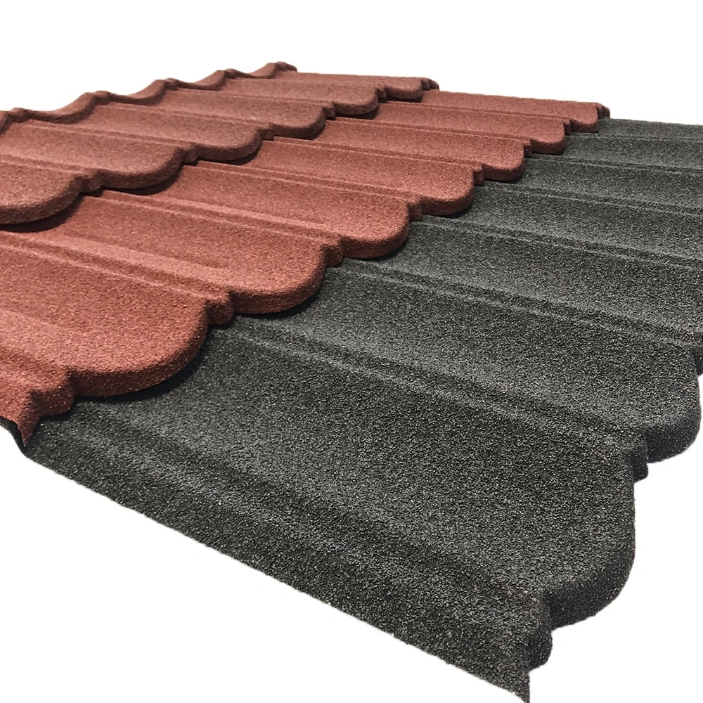 China Dachziegel Galvanlume Stein Beschichtete Metall Dachziegel Materialien Blatt Dachziegel