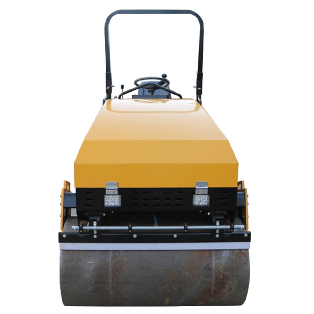 Maschine Doppeltrommel Kleine Handheld Compactor Hand_Rubber_Roller Held Hand Mini Road Roller