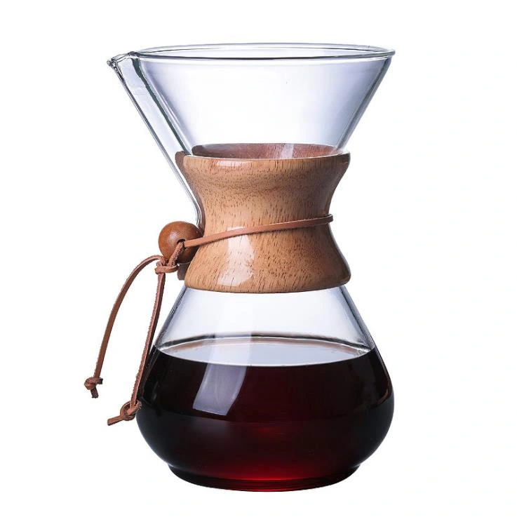 Manufacture Heat Resistant Borosilicate Glass Bottle Hand Coffee Maker Coffee Kettle Glassware