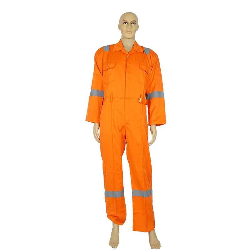 100% Cotton Flame Retardant Unisex Workwear Coverall for Industrial Protecting Use