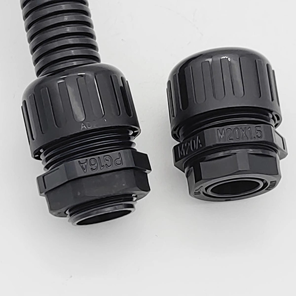 IP68 Waterproof Connector M20X1.5 with RoHS Plastic Flexible Conduit Ad21.2 M20-Ad21.2