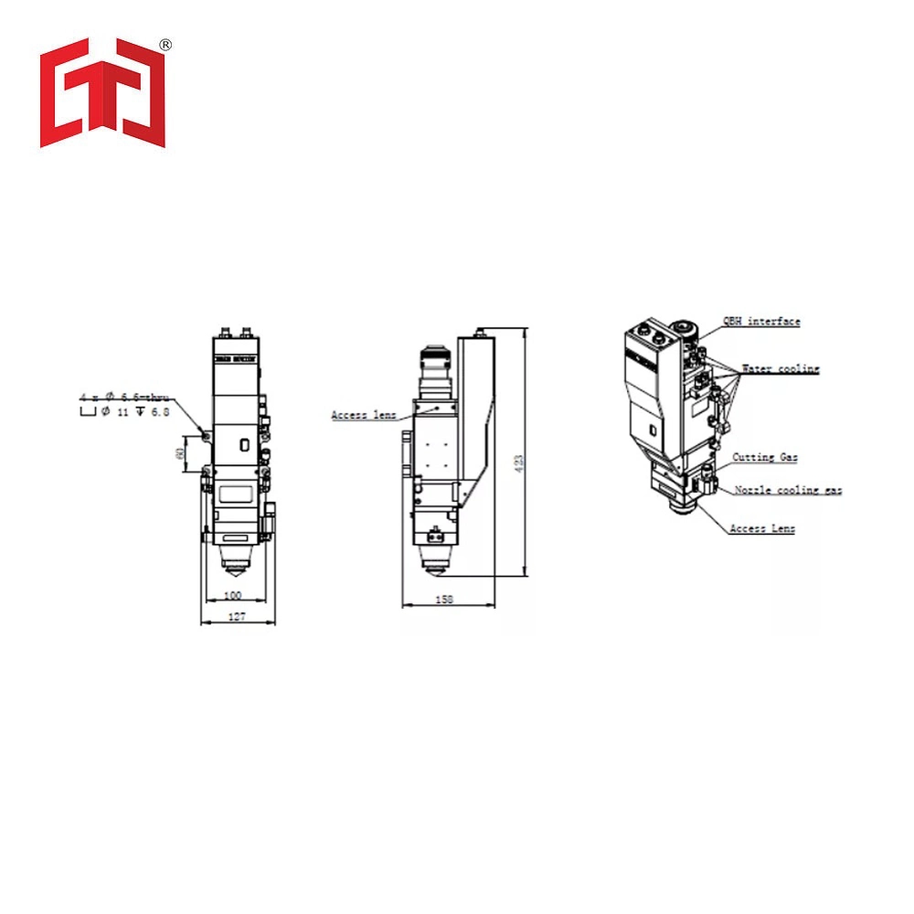 Raytools Bm115 6kw Auto Focus Laserschneidkopf