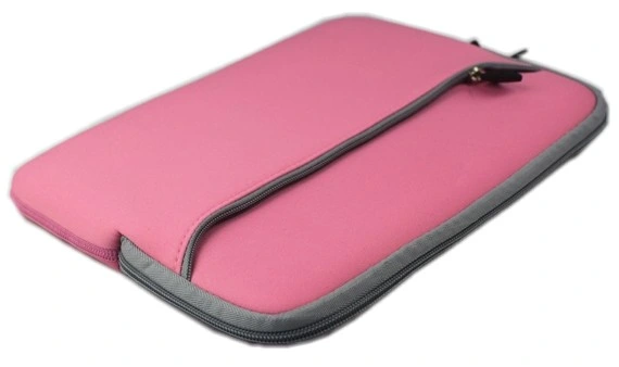 Pink Neoprene Computer Bag Sleeve Cover with Pocket