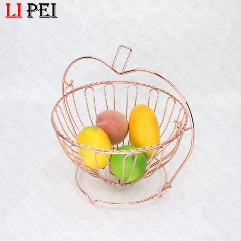 2020 Gold Wire Fruit Basket Home Decorative Basket