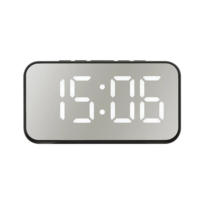 BSCI Audited OEM Small and Simple Digital Alarm Clock Mirror LED Clock