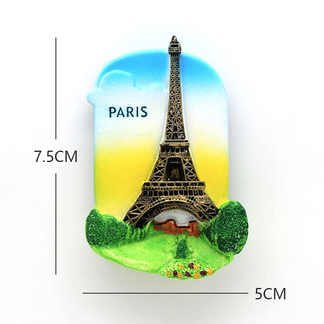 Custom Logo PVC Frankreich Paris Schweiz Türkei Tourist Souvenir 3D Kühlschrankmagnete