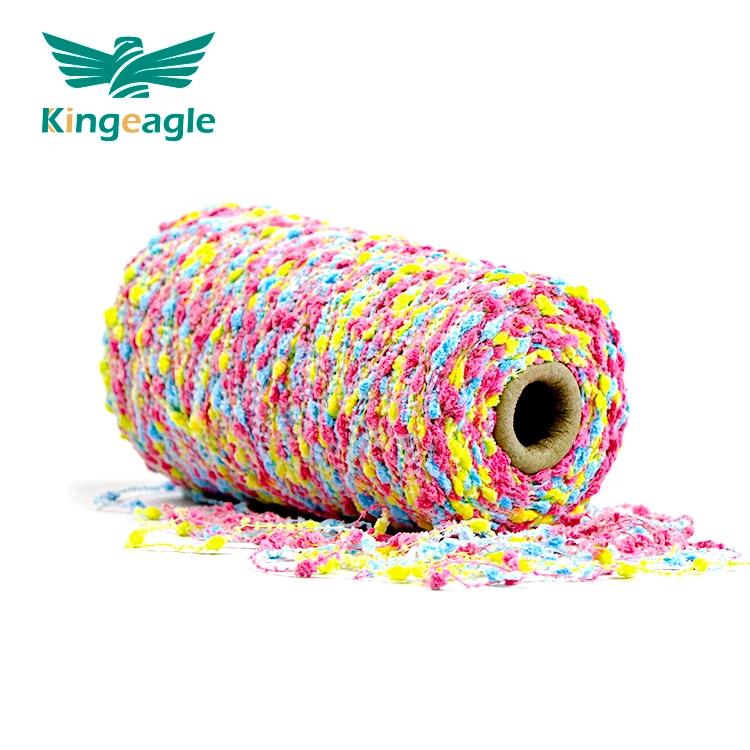Kingadler Hersteller Polyester Bean Wool Knot Fancy Garn zum Stricken