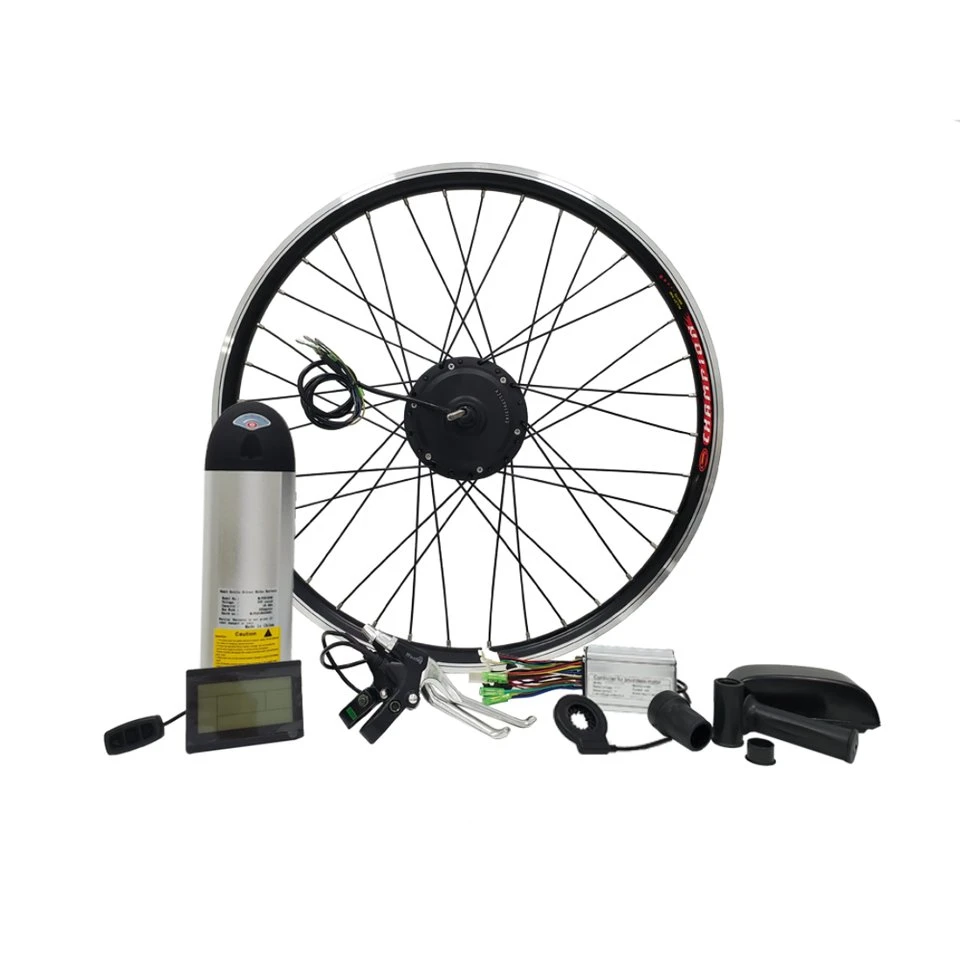 Electric Bicycle Water Bottle Battery Kit 36V 250W 16-29 Inch Geared Motor Wheel Ebike Parts with LCD3 Display