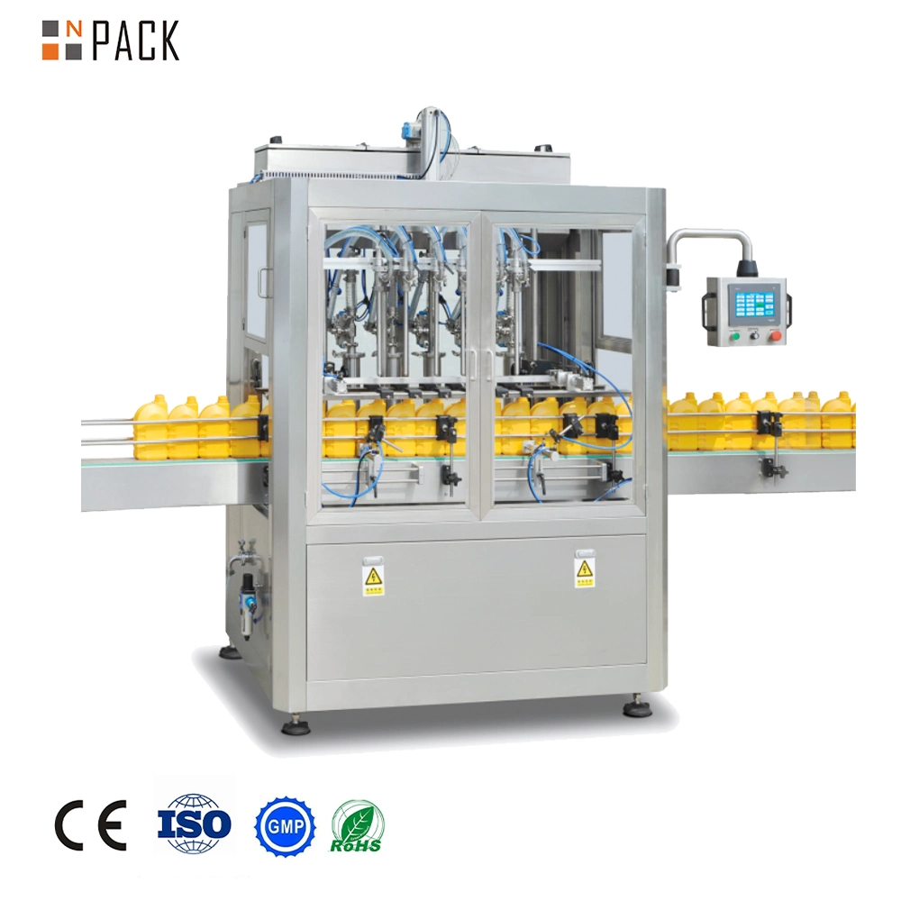 Npack Servo Automatic Diesel Engine Lube Lubricant Bucket Gallon Oil Jerrycan Filling Machines