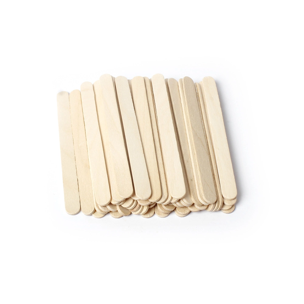 31001 50pcs Jumbo bâton en bois naturel pour les enfants DIY Projet Craft 115*10mm