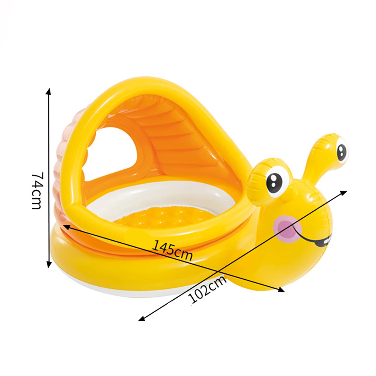 Jardin enfants jouent à des jouets bébé baleine gonflable de jeu extérieure avec bille de l'océan