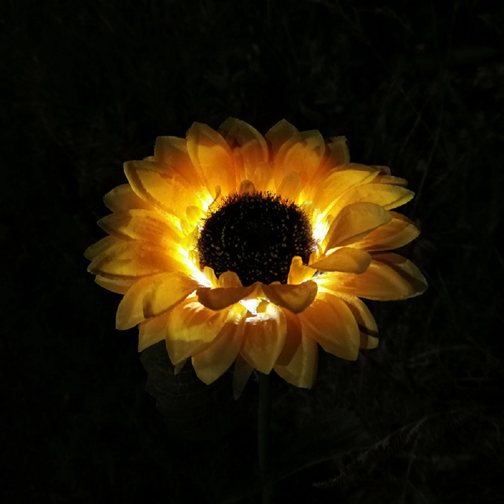 Las luces , resistente al agua jardín de césped al aire libre sendero de tierra, la decoración de patio de la luz del paisaje de la luz de la luz de césped, piscina de Girasol Solar 8 LED Wyz17907