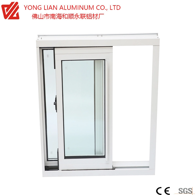 Ventana corrediza de aluminio y Casement en materiales de construcción con vidrio y realizados por perfil de aluminio y extrusión de aluminio