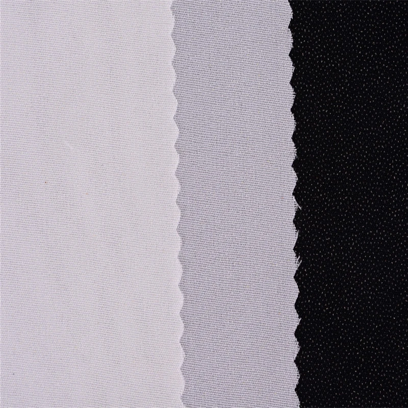 30GSM Light Weight 30d Woven Fusible Interlining Fabrics in PA Glue