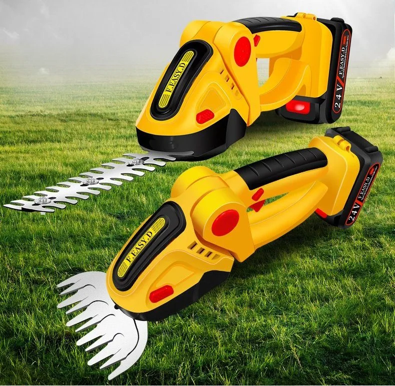Double-Edged Portable Household Fence Shears Tree Tea Shears Electric Cordless Hedge Trimmer for Garden