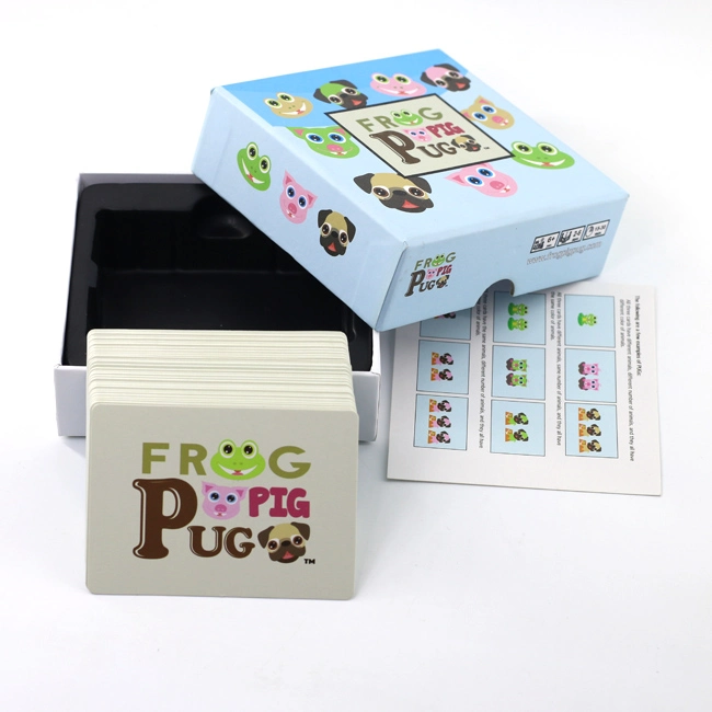Custom Card Game Printing Playing Card Customized Logo Printed Game Cards for Children Wholesale
