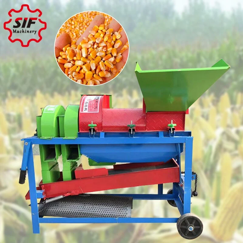 Farm Machine Mini Corn Harvester Maize Husking Machine Grain Thresher Rice Thresher Machine Corn Thresher Machine