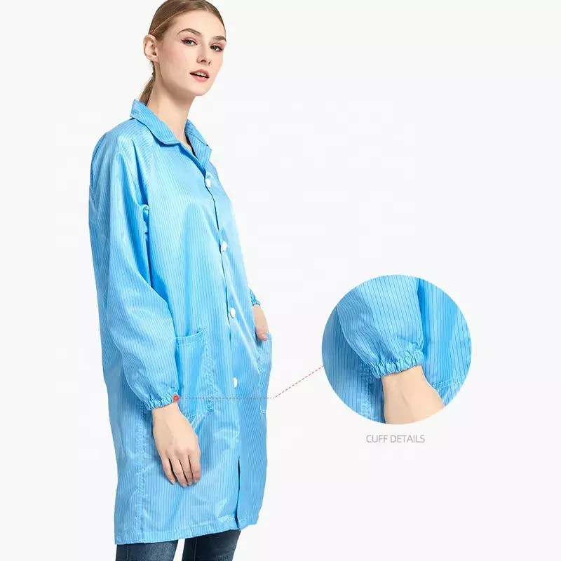 Hot Sale Chinese Factory Antistatic Clothes Cleanroom Overall ESD Smock ESD Working Clothes