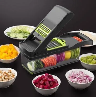 Multifunctional Slicer Vegetable Cutter Fruit Potato Peeler Carrot Grater Kitchen Accessories with Draining Basket