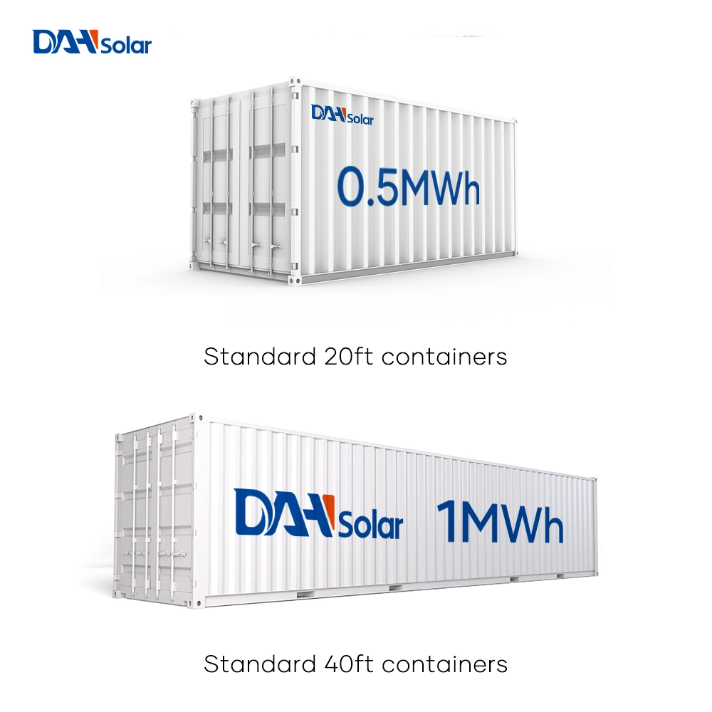 20ft ESS 500kWh 1 MWh solución de sistema de contenedor de baterías para Almacenamiento de energía