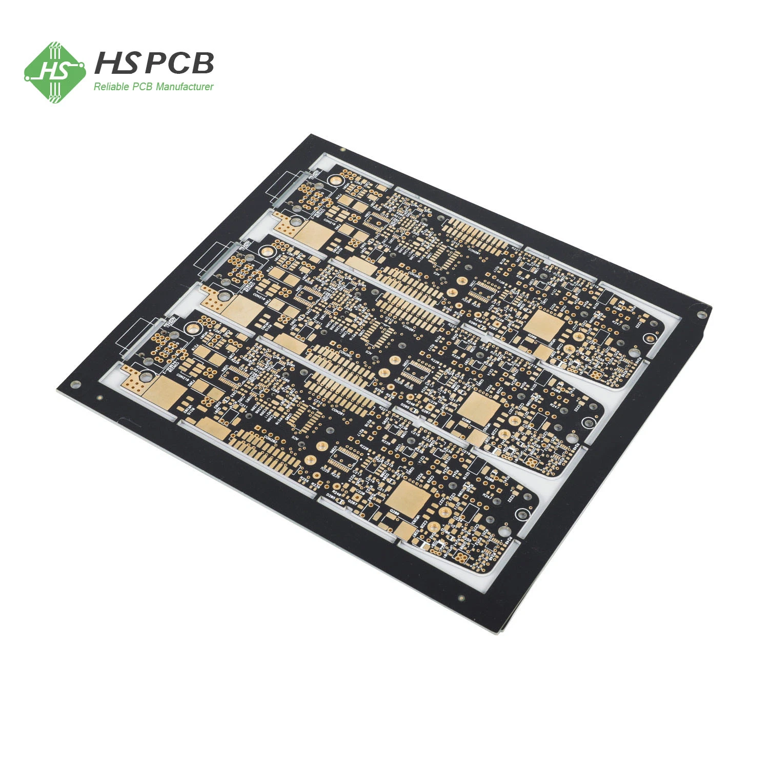 Pth Half-Holes Controlled Impedance 8oz Heavy Copper PCB Board Multilayer Circuit Board