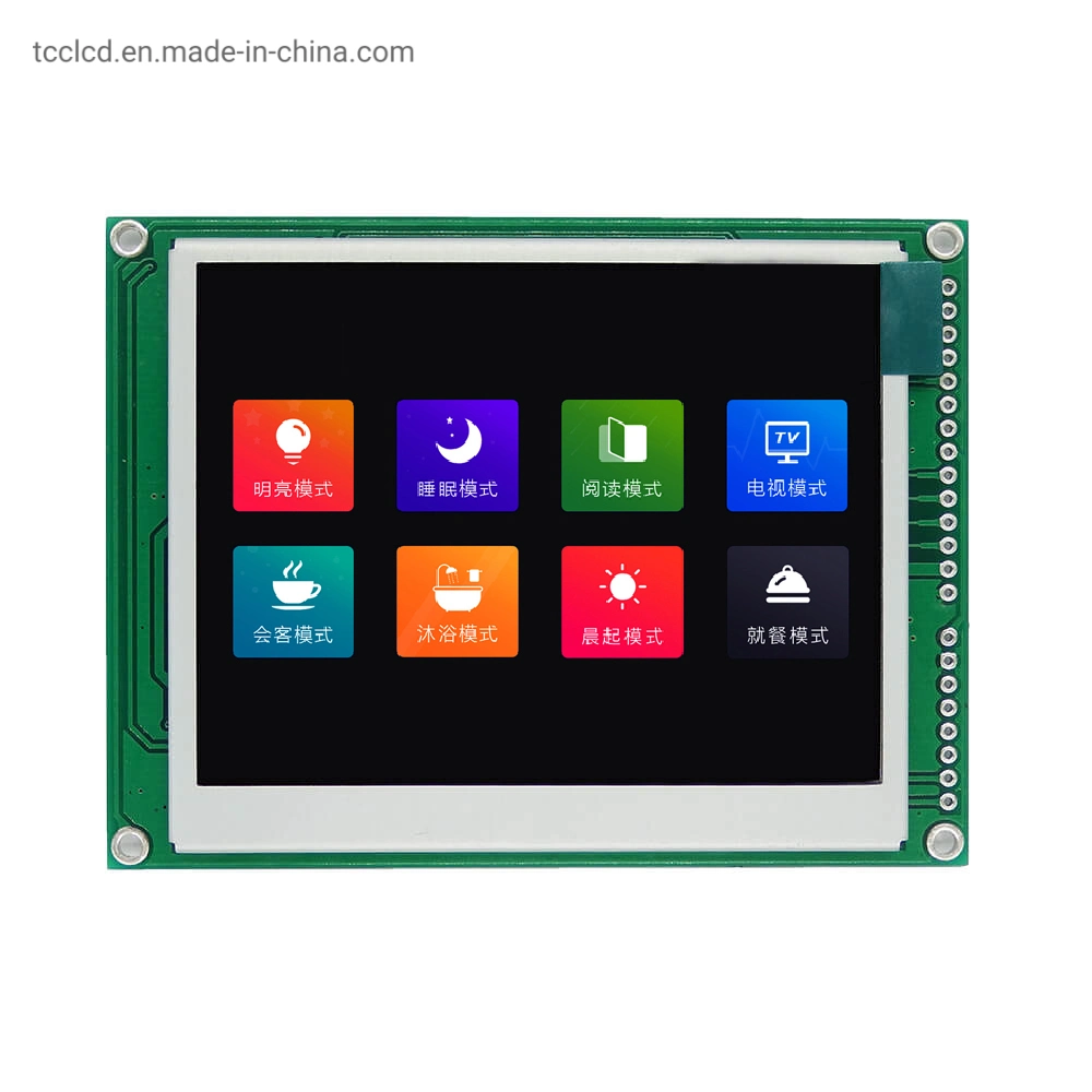 شاشة عرض LCD ملونة طراز SPI TFT مقاس 3.5 بوصة بدقة 320 × 240 Tc76680 عرض شاشة اللمس الاختيارية