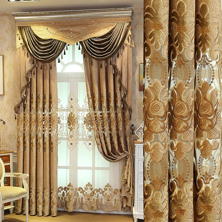 Curtains for Living Dining Room Bedroom European Style
