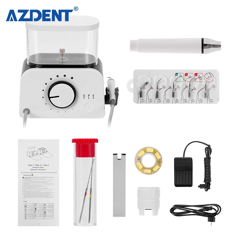 Dental Ultrasonic Scaler with Water Bottle LED Detachable Handpiece Teeth Periodontics Endo Clean