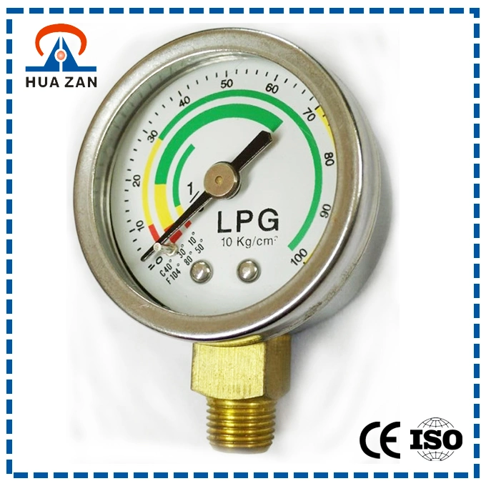 Stainless Steel Low Pressure Gauge High Demand Mbar Pressure Gauge