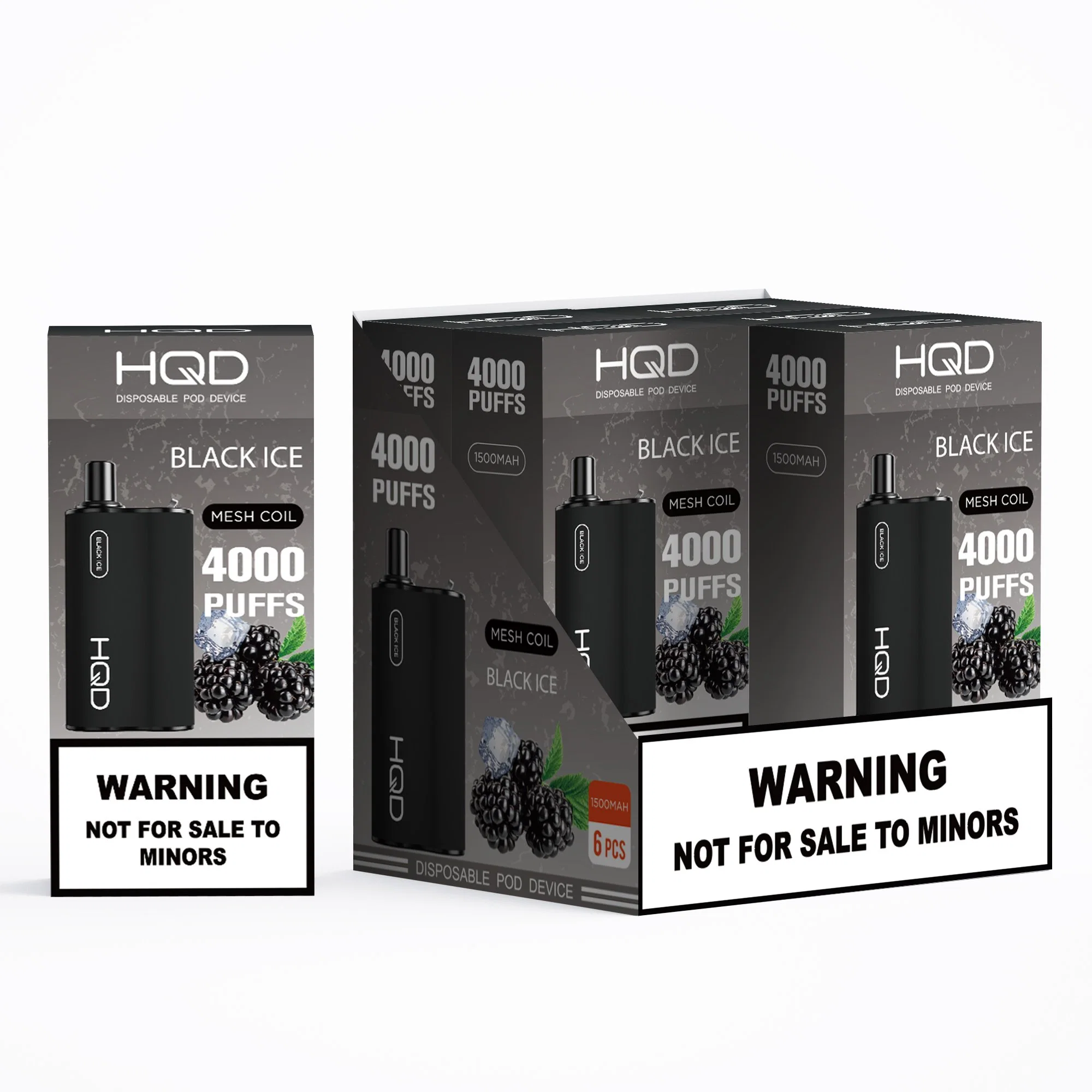 Hqd Box 4000puffs Blackberry Ice Flavor Wholesale/Supplier Disposable/Chargeable Vape E Cigarette