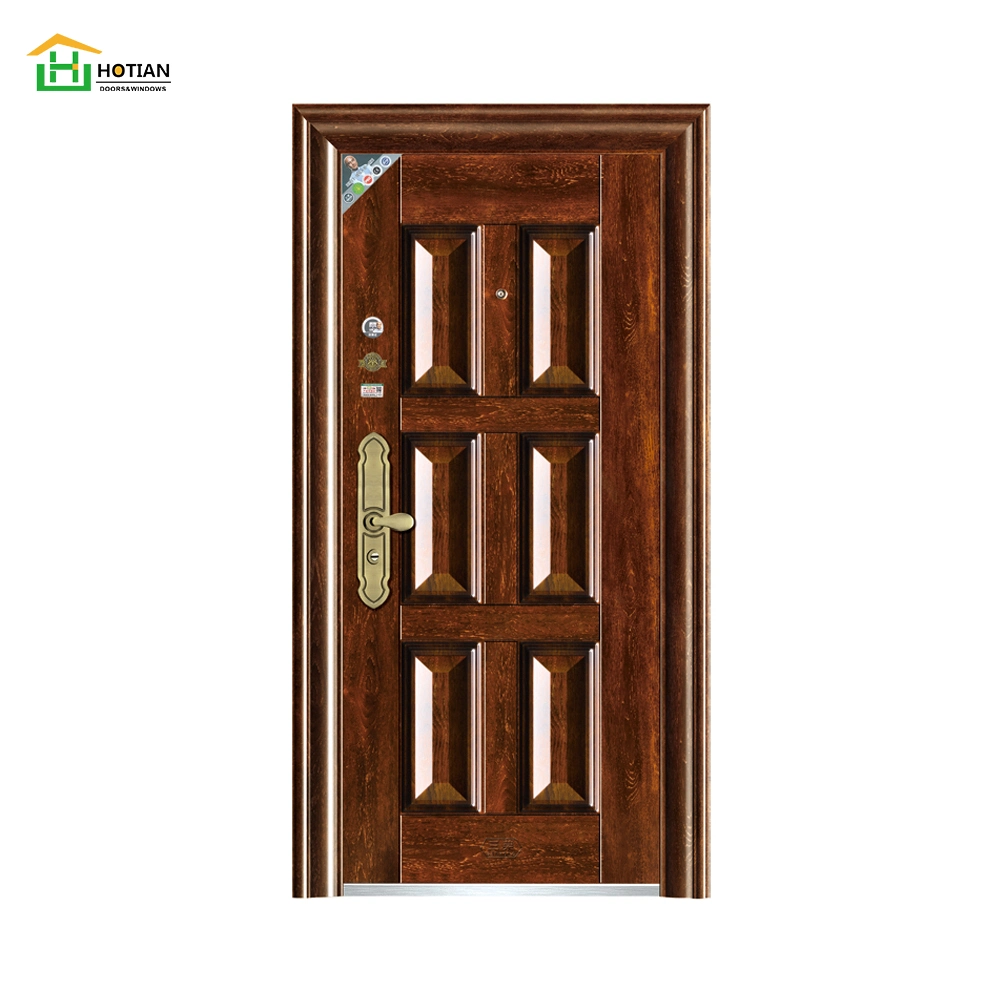 Contemporary High quality/High cost performance  Steel Main Security Home Double Door