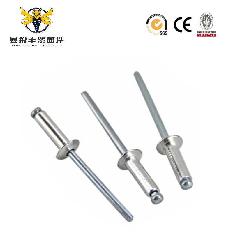 High-Quality Blind Rivet Stainless Steel Aluminum Steel Rivet Flat Head-Open Type Dome Head-Pop Rivet