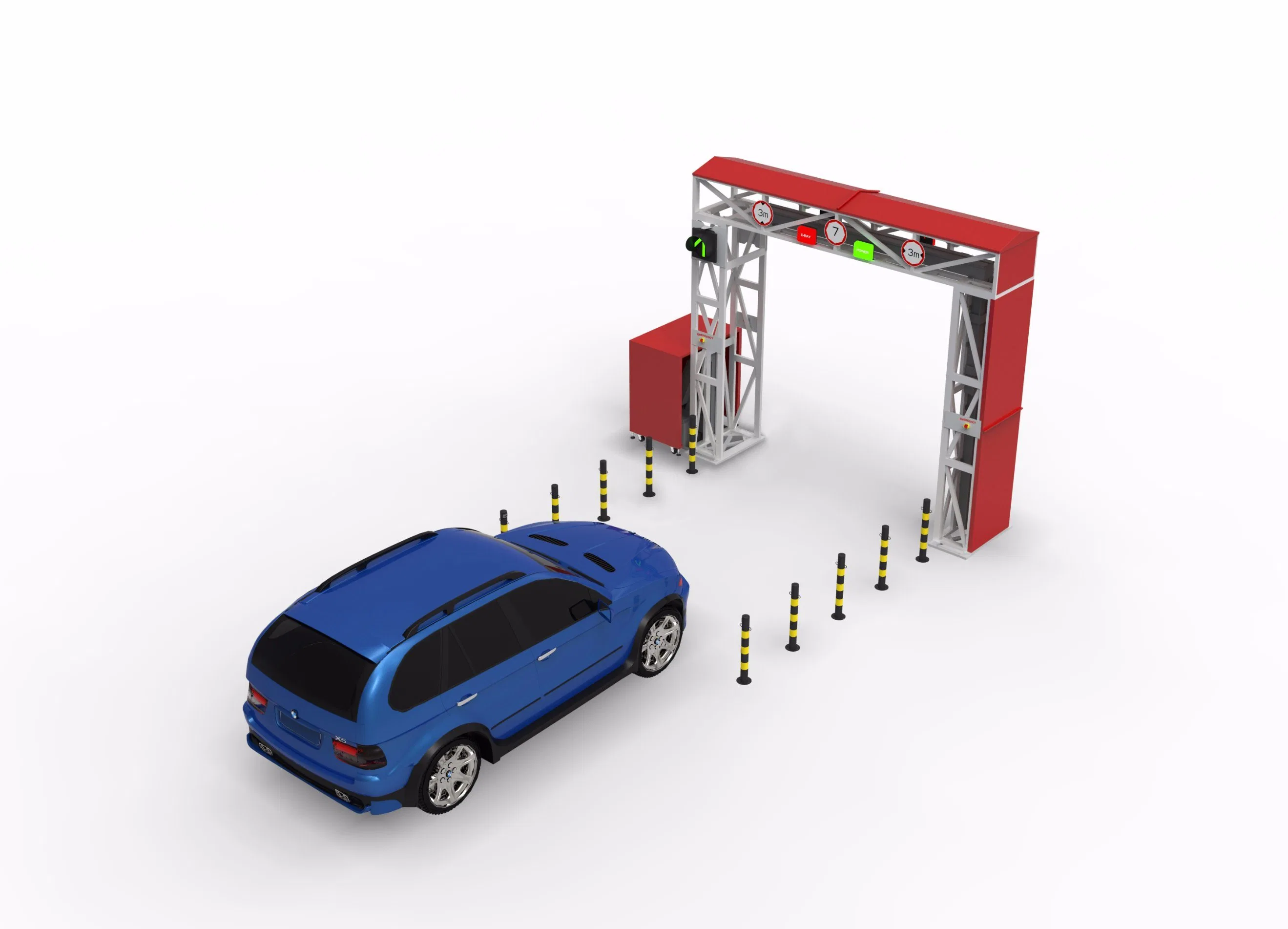 Sicherheits-Röntgenauto und Kleinfahrzeug Inspektion Scanning Equipment