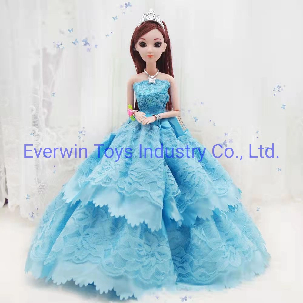 Plastic Toy Christmas Gift Doll Wedding Clothes Deluxe Wedding for Dolls