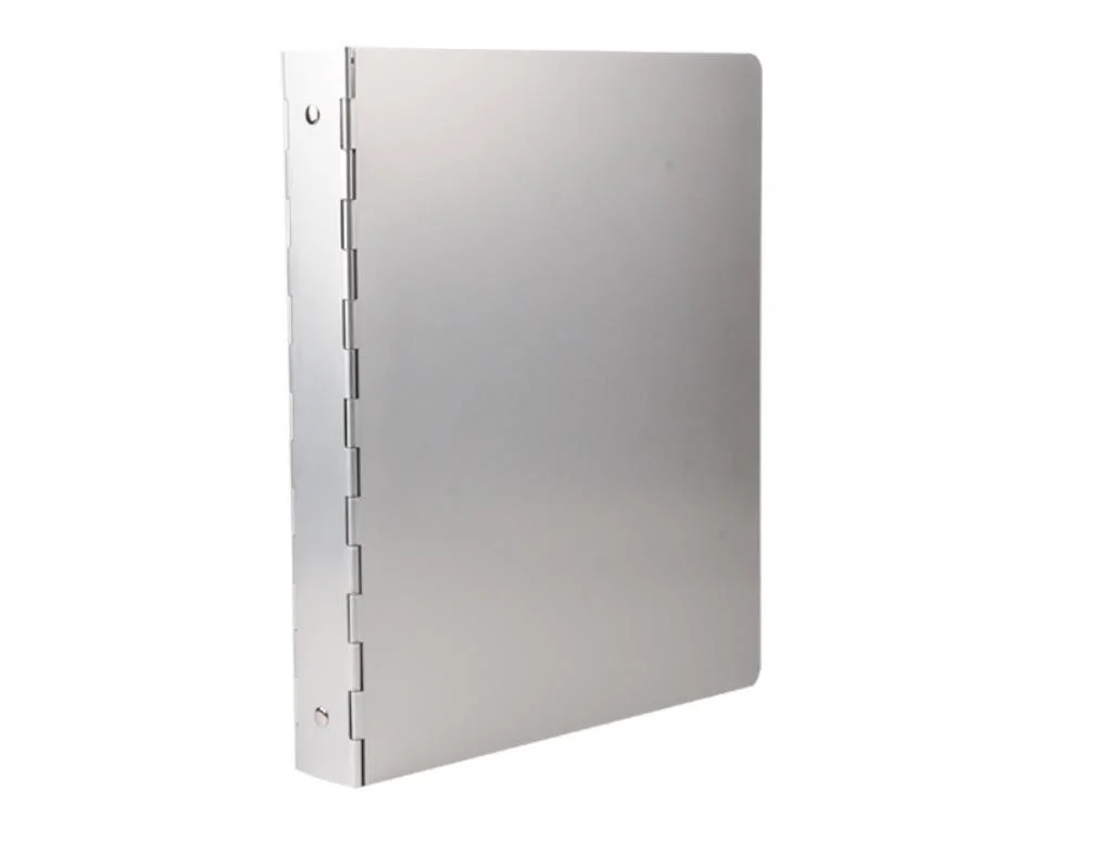 High quality/High cost performance Aluminium Metal 2 Ring Binder Folder High acity (عالي الجودة لمجلد ثنائي الحلقي ملفّ استخدام ممرضة مستشفى ميتال