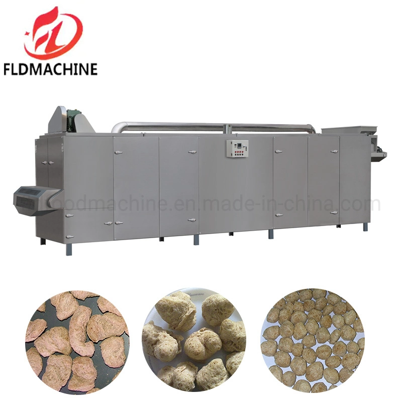 Mini Soybean Textured Vegetarian Soya Chunk Extrusion Soy Meat Protein Concentrate Making Machines