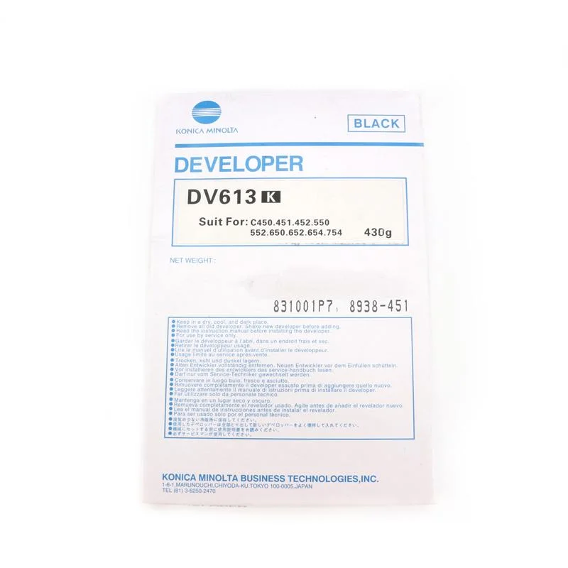 Compatible for Konica Minolta Developer Powder Bizhub 654 754 C654 C754 654e 754e Copier Developer DV613 DV614 C451 C452