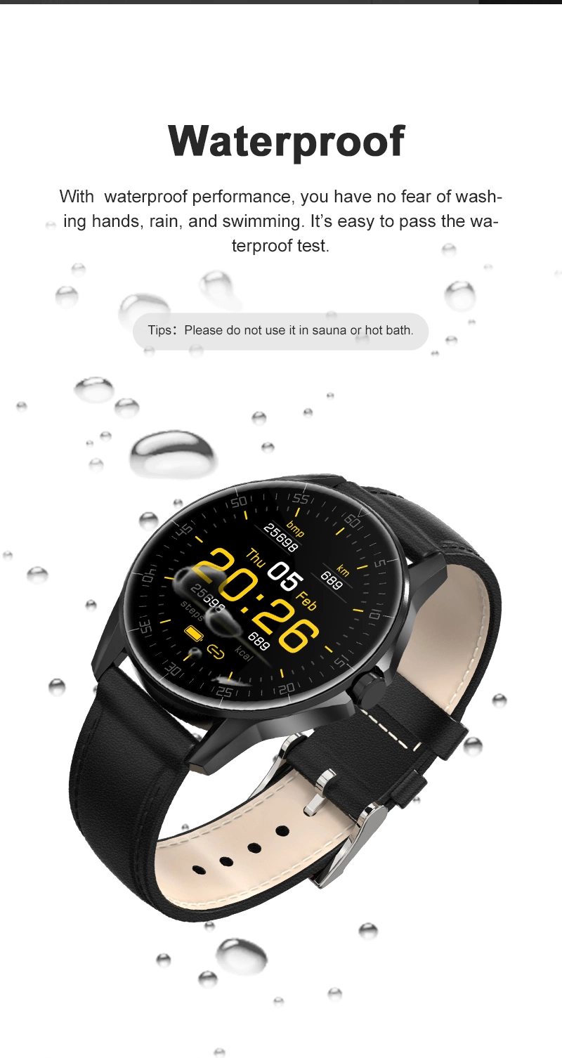 Hombre Mujer Pulsera Smartwatch Android Ios 1.85 multifunción" en la pantalla de seguimiento de la salud Sport Reloj inteligente