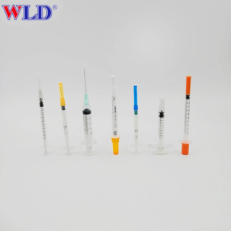 2021 Hot Sale Disposable Medical Syringes 1ml 5ml