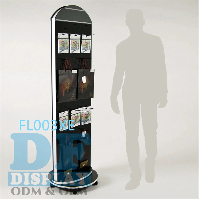 Floor Display Rack Phone Accessories Exhibition Retail Shop Tools Display Stand Hanging Hooks Slatwall spinning Display Rack