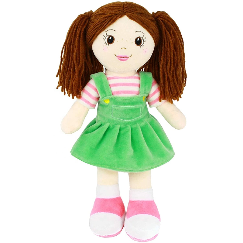 La mejor calidad al por mayor de 35 cm de peluche suave Ragdoll Cute Baby Doll peluches