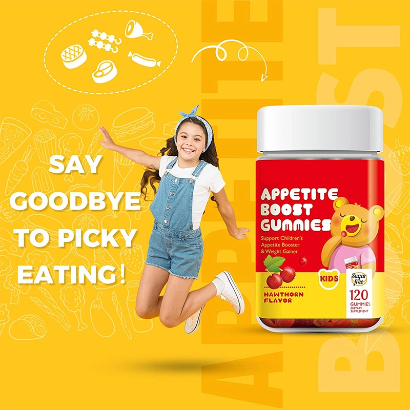 Extractos de hierbas Sin Azúcar vitaminas niños apetito Boost Gummies para apoyar el hambre, la Salud Digestiva