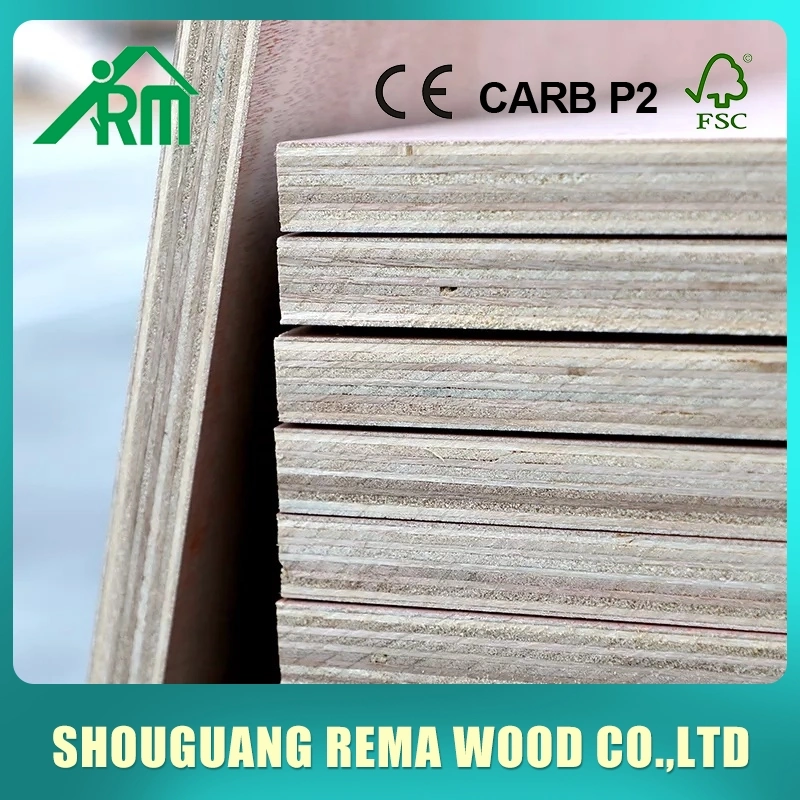 12mm 18mm Poplar Plywood Furniture Plywood Commercial Plywood