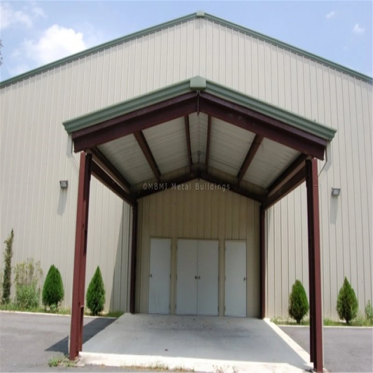 Prefabricated Steel Structure Construction Modular Prefab Arch Metal Building for Church