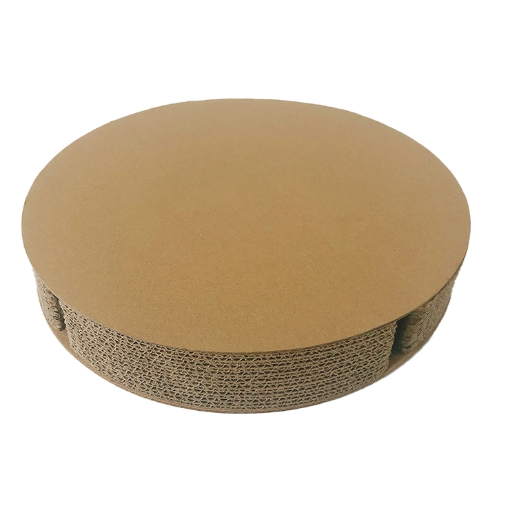 Kinpack Wholesale/Supplier Custom Print Cat Scratcher Lounge Round Cat Scratching Cardboard Cat Bed