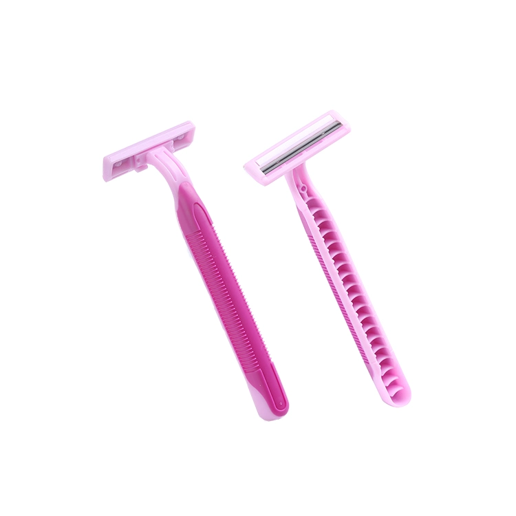 Supermarket and Shopping Mall Shaving Razor Twin Blade Razor for Lady